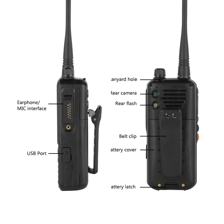 Inrico Wireless Set Walkie Talkie T368 4G Android Two-Way Dmr and Poc Multi-Mode Radios