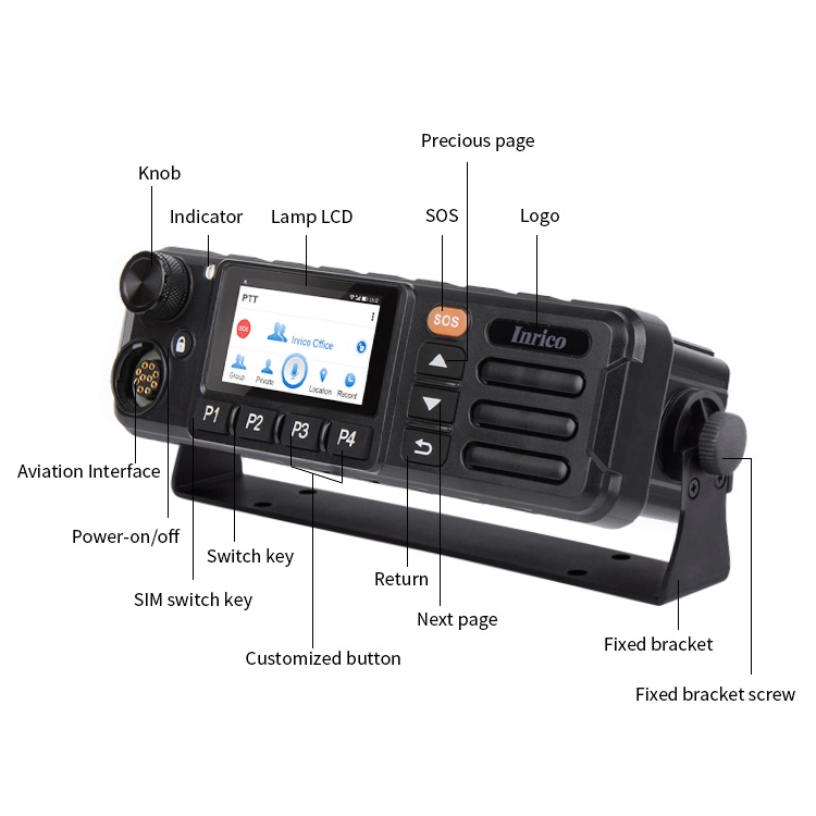 Wholesale Mobile Car Radio Inrico TM-7p Walkie Talkie Global Call