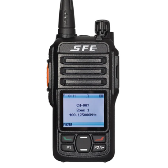 Walkie Talkie VHF portátil comunicação sem fio rádio bidirecional rádio analógico Sfe SD210 5 W longo alcance de conversação 1024 canais