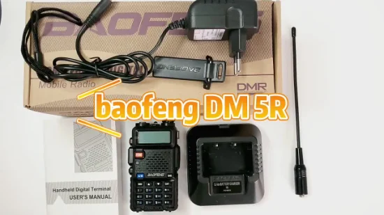 Transceptor UHF VHF Dmr barato Baofeng Dm-5r Rádios digitais