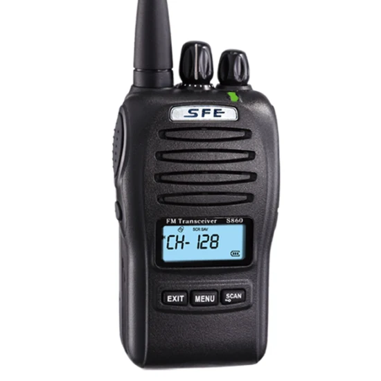 Sfe S860 Rádio Analógico Venda Quente Rádio Walkie Talkie 5W Potência de Saída 128 Canais com Canal Ocupado Longa Faixa de Conversação 5km de Alcance